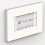 iPod Touch - VidaMount On-Wall Enclosure Mount - White [Landscape, Iso View]