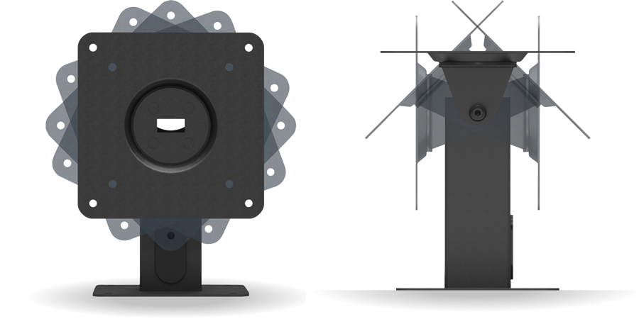 VESA 360 Tilting Surface Mount Adjustable