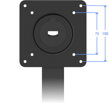 VESA 100-75 Compatible Surface Mount