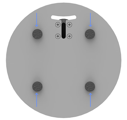 VESA 100-75 Compatible Surface Mount