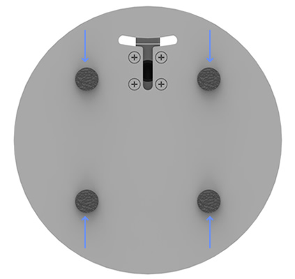 VESA 100-75 Compatible Surface Mount