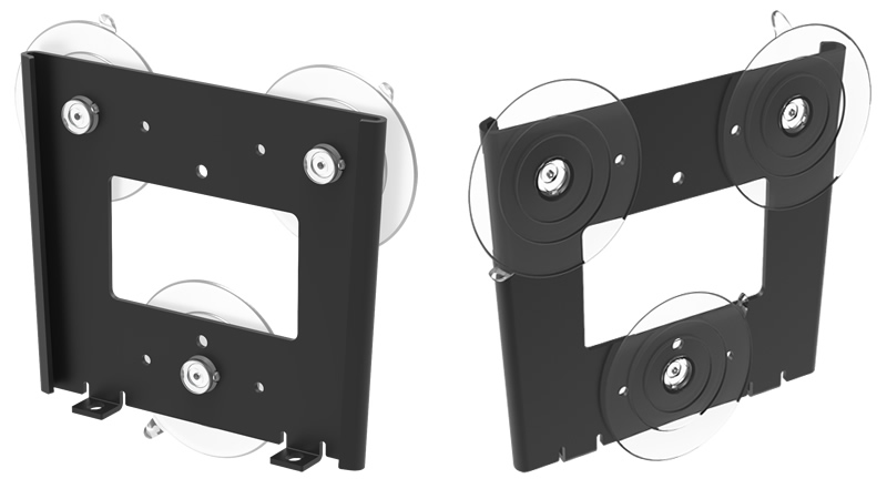 Mounts onto any Glass Surface