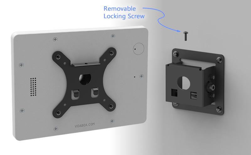 Removable Locking Screw for Securely Mounting Your Tablet!