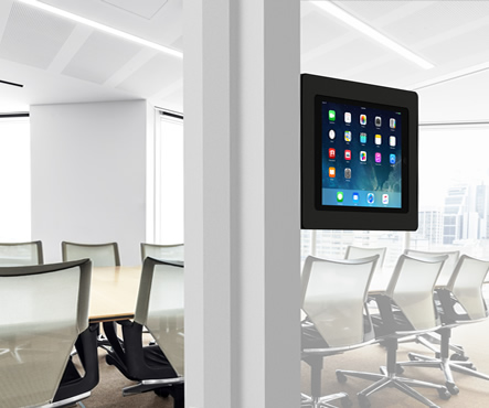 Glass Wall friendly Temporary Tilting iPad Tablet Mount